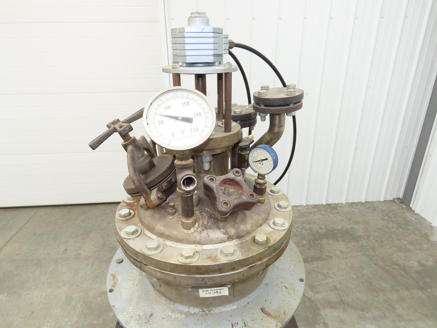 Brighton 8 Gallon Stainless Steel Pressure Kettle Vessel Air Mixer Motor Reactor