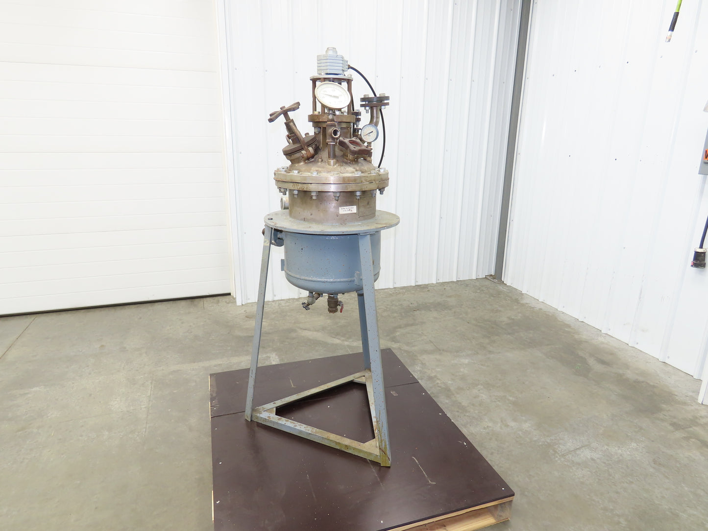 Brighton 8 Gallon Stainless Steel Pressure Kettle Vessel Air Mixer Motor Reactor