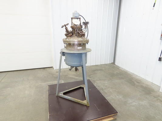 Brighton 8 Gallon Stainless Steel Pressure Kettle Vessel Air Mixer Motor Reactor