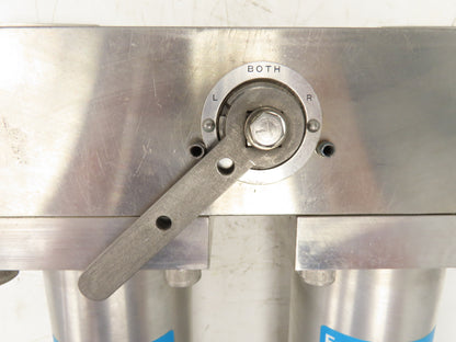 Parker 13800-31405-4BDX1-8-3/4 Fulflo Stainless Dual Filter Housing Assembly