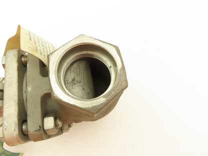 Powell 2474 Stainless Globe Valve 1-1/2" Socket Weld 200 WOG Rising Stem