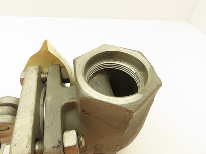 Powell 2474 Stainless Globe Valve 1-1/2" Socket Weld 200 WOG Rising Stem