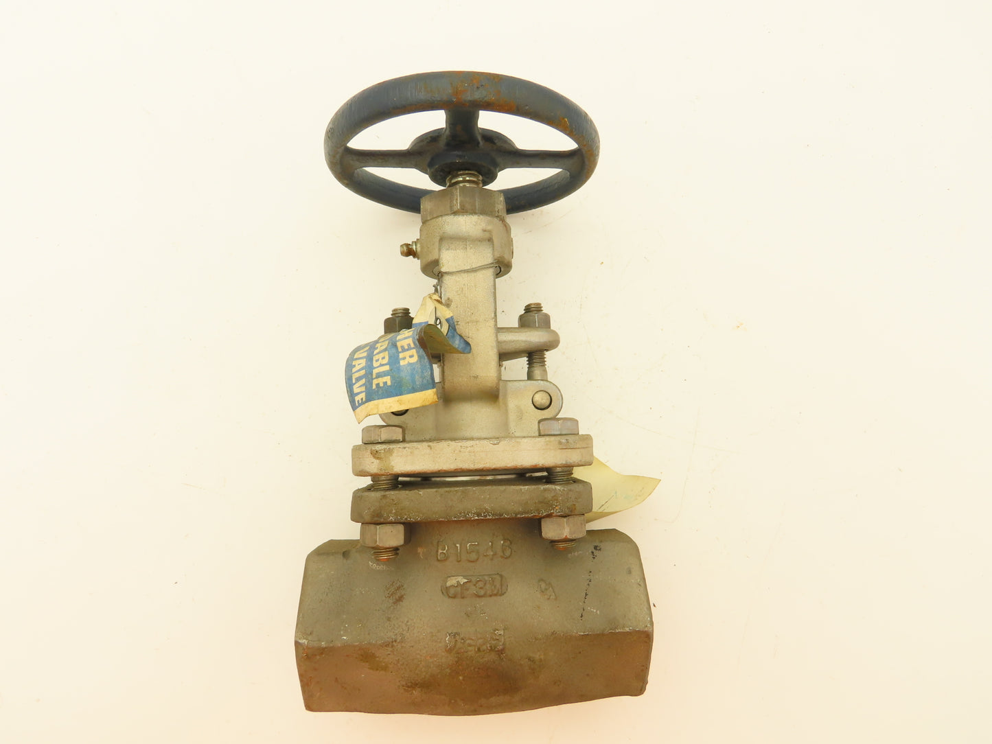 Powell 2474 Stainless Globe Valve 1-1/2" Socket Weld 200 WOG Rising Stem