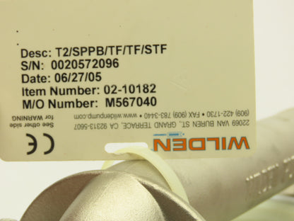 Wilden T2/SPPB/TF/TF/STF Pro-Flo Air Operated Diaphragm Pump Stainless 1"NPT