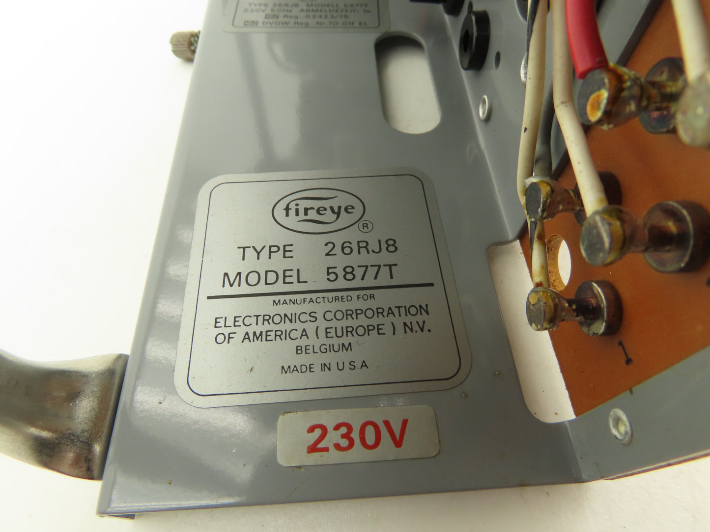 Fireye 5877T Flame Safeguard Control 1S Logging Time 230V