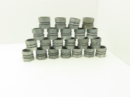 02220 2" EMT Compression Type Connector Coupler Die Cast Aluminum Lot of 22