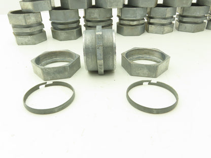 02220 2" EMT Compression Type Connector Coupler Die Cast Aluminum Lot of 22
