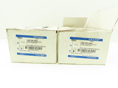 Thomas & Betts PB324 Panel Mount Base B24 D64 DD108 Side Locking Lever Lot of 17