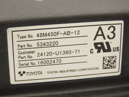 Toyota 48M450F-AB-12 Forklift AC Motor Drive Controller Removed From 8FBE15U