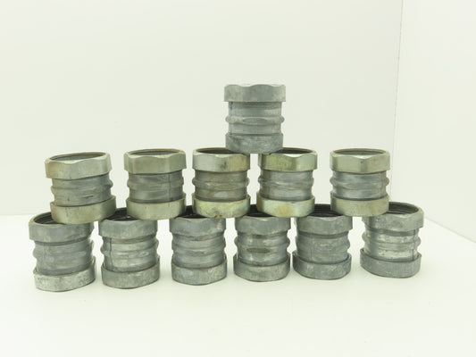 Halex 63625 2-1/2" EMT Compression Coupling Rigid Conduit Aluminum Lot of 12
