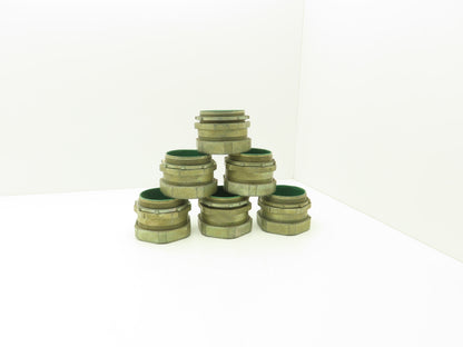 NA 3-1/2" EMT Compression Connector Insulated Throat Rigid Pipe Lot of 6