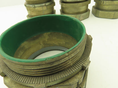 NA 3-1/2" EMT Compression Connector Insulated Throat Rigid Pipe Lot of 6