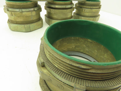 NA 3-1/2" EMT Compression Connector Insulated Throat Rigid Pipe Lot of 6