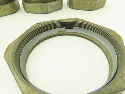 NA 3-1/2" EMT Compression Connector Insulated Throat Rigid Pipe Lot of 6