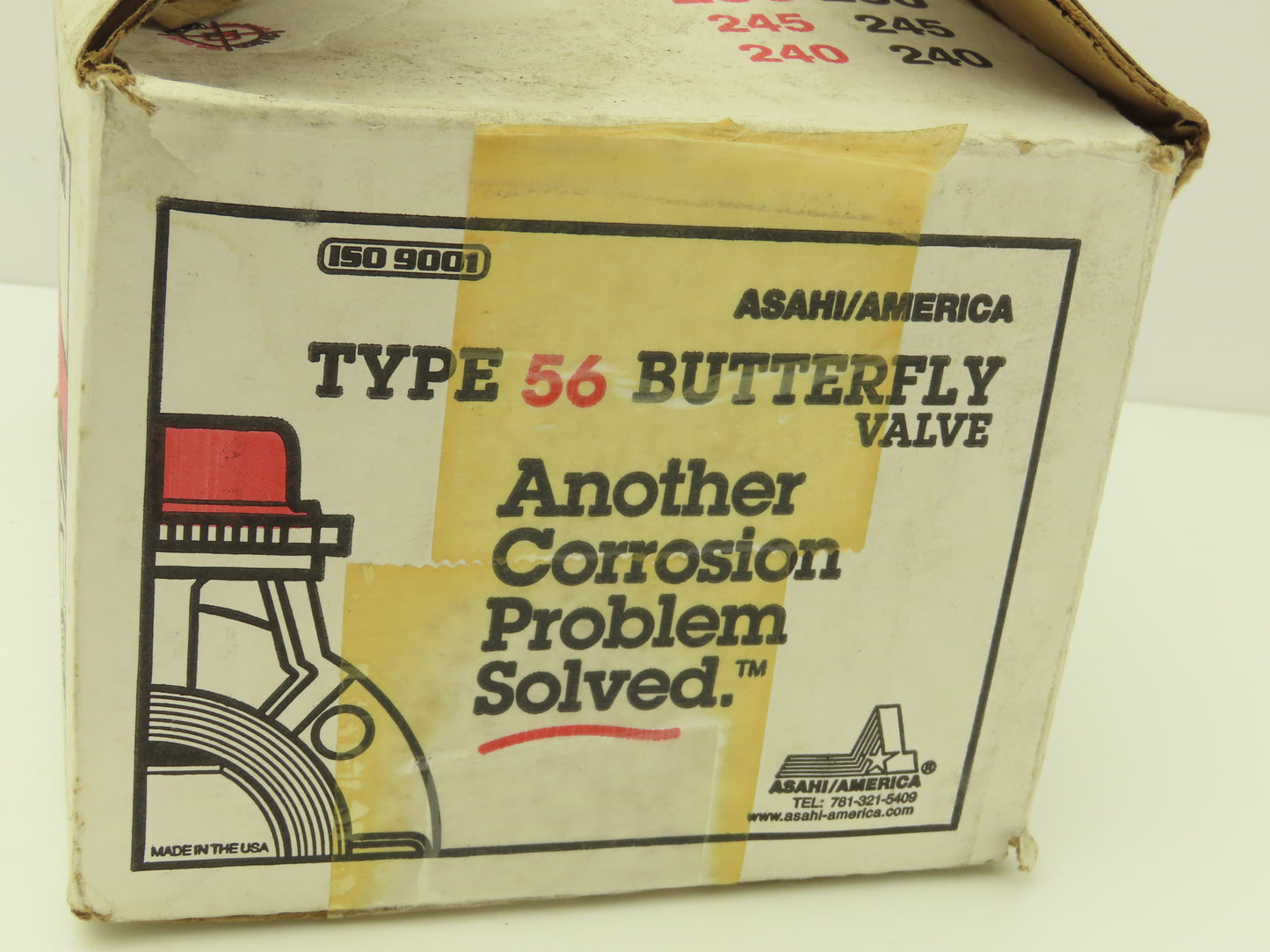 Asahi 1730020 Type 56 2" PVC/EPDM Butterfly Valve T-56 Manual Lever Operated