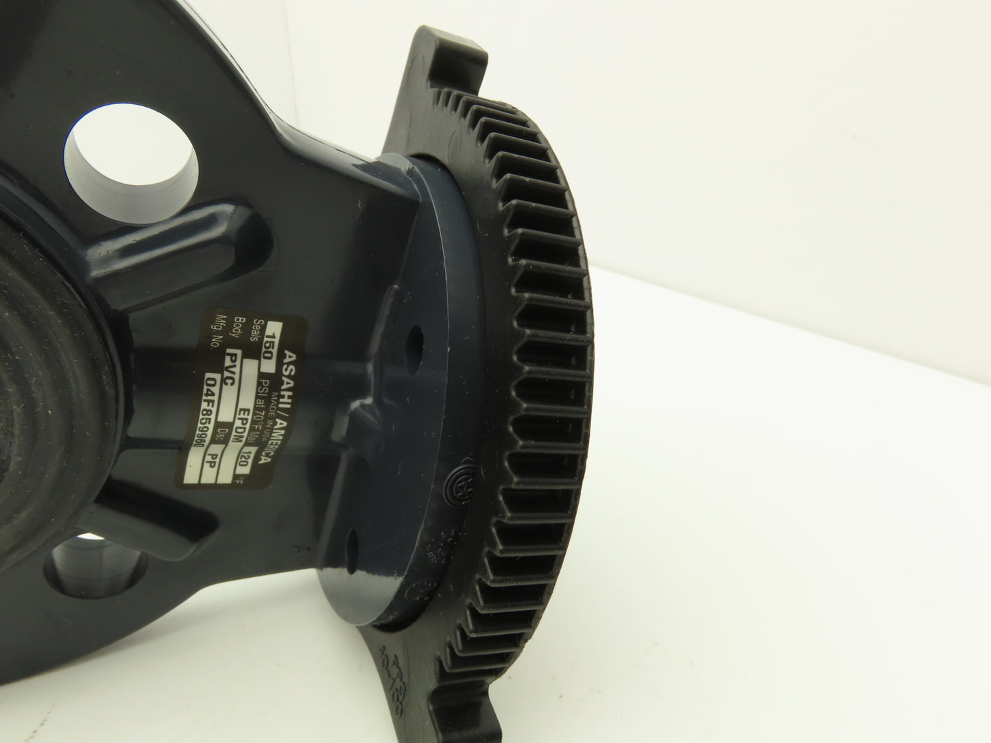 Asahi 1730020 Type 56 2" PVC/EPDM Butterfly Valve T-56 Manual Lever Operated