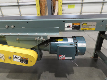 Hytrol 18"x 40' 10" Slider Bed Conveyor 15.5" Belt 1Hp 3PH Center Drive 50FPM
