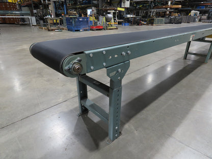 Hytrol 18"x 40' 10" Slider Bed Conveyor 15.5" Belt 1Hp 3PH Center Drive 50FPM