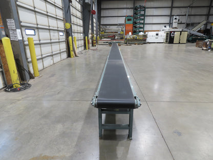 Hytrol 18"x 40' 10" Slider Bed Conveyor 15.5" Belt 1Hp 3PH Center Drive 50FPM