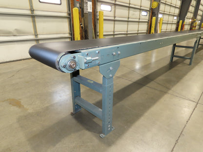 Hytrol 18"x 40' 10" Slider Bed Conveyor 15.5" Belt 1Hp 3PH Center Drive 50FPM