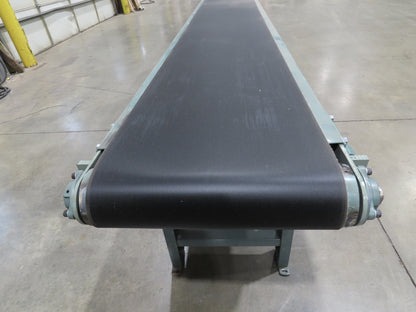 Hytrol 18"x 40' 10" Slider Bed Conveyor 15.5" Belt 1Hp 3PH Center Drive 50FPM