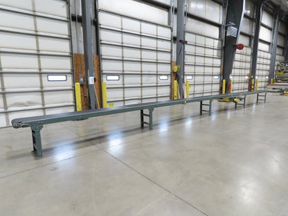 Hytrol 18"x 40' 10" Slider Bed Conveyor 15.5" Belt 1Hp 3PH Center Drive 50FPM