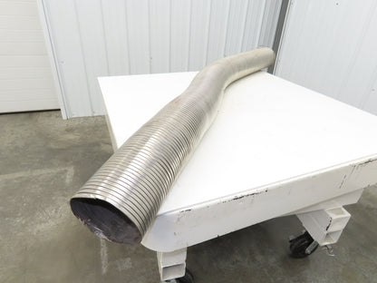 6" Flexible Metal Exhaust Hose Pipe Stainless Steel S Lock Diesel 6' Long