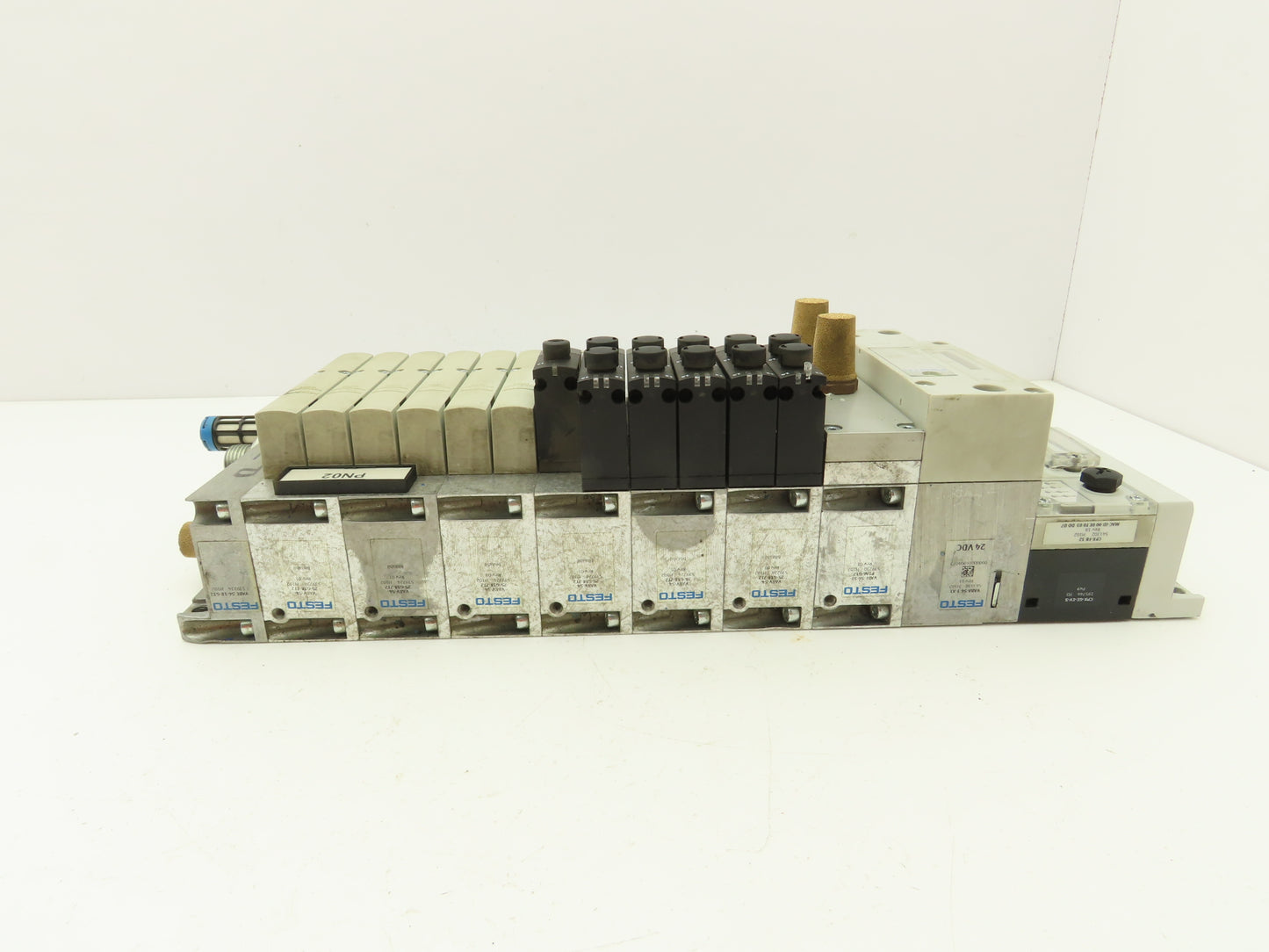 Festo VSVA-B-B52-ZD-A2-1T1L Solenoid Valve 12-Station Manifold 24V w/Bus Node
