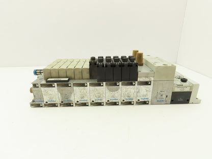 Festo VSVA-B-B52-ZD-A2-1T1L Solenoid Valve 12-Station Manifold 24V w/Bus Node