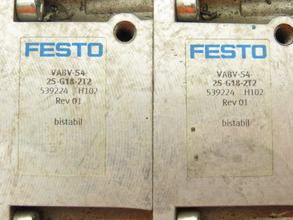 Festo VSVA-B-B52-ZD-A2-1T1L Solenoid Valve 12-Station Manifold 24V w/Bus Node