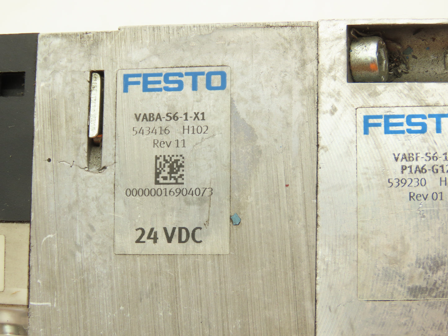 Festo VSVA-B-B52-ZD-A2-1T1L Solenoid Valve 12-Station Manifold 24V w/Bus Node