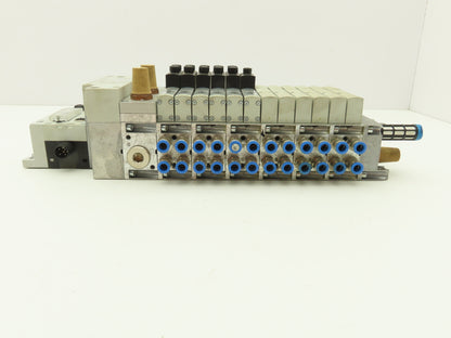 Festo VSVA-B-B52-ZD-A2-1T1L Solenoid Valve 12-Station Manifold 24V w/Bus Node
