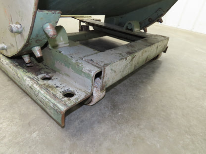 Roura Self Dumping Hopper 1/4 Yard Forklift Steel Dumpster Low Profile 33x37x25"
