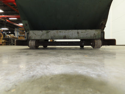 Roura Self Dumping Hopper 1/4 Yard Forklift Steel Dumpster Low Profile 33x37x25"