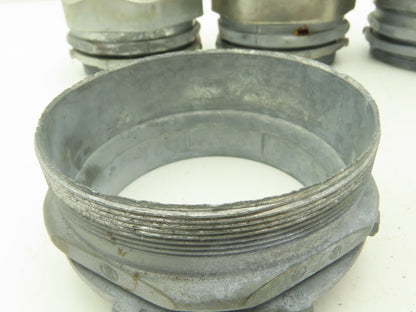 Halex 02140B EMT Conduit Compression Connector 4" Rigid/IMC Compression Lot of 7