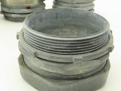 Halex 02140B EMT Conduit Compression Connector 4" Rigid/IMC Compression Lot of 7