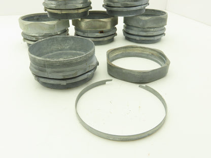 Halex 02140B EMT Conduit Compression Connector 4" Rigid/IMC Compression Lot of 7