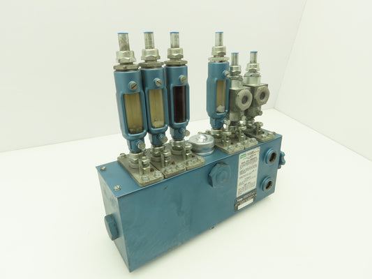 Madison Kipp SVH 6-Point Lubricator Sight Feed Oiler Pump 5 Liter Tank