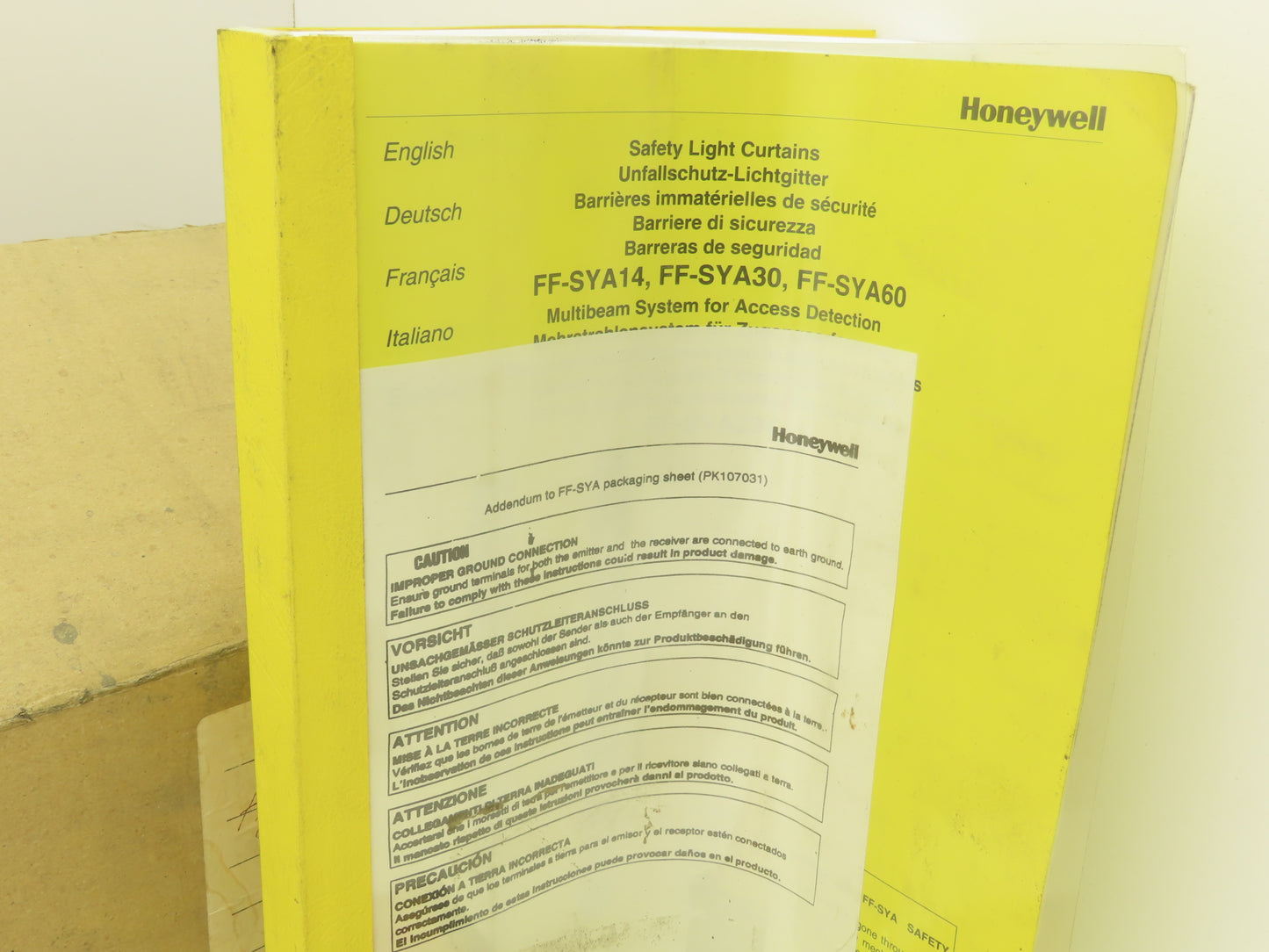 Honeywell FF-SYA30064C2R Safety Light Curtain Emitter Transmitter Set 670mm L