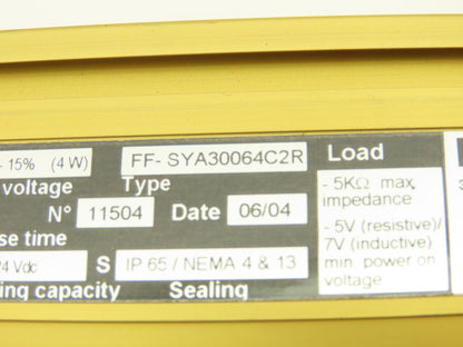 Honeywell FF-SYA30064C2R Safety Light Curtain Emitter Transmitter Set 670mm L