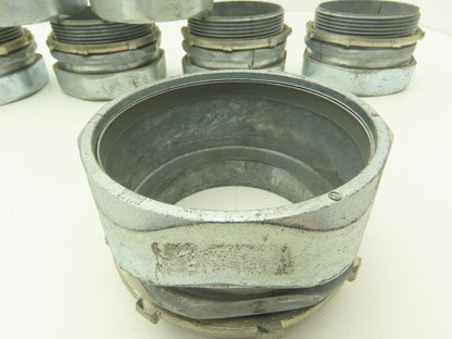 3-1/2" EMT Conduent Compression Connector Rigid IMC Die Cast Lot of 7