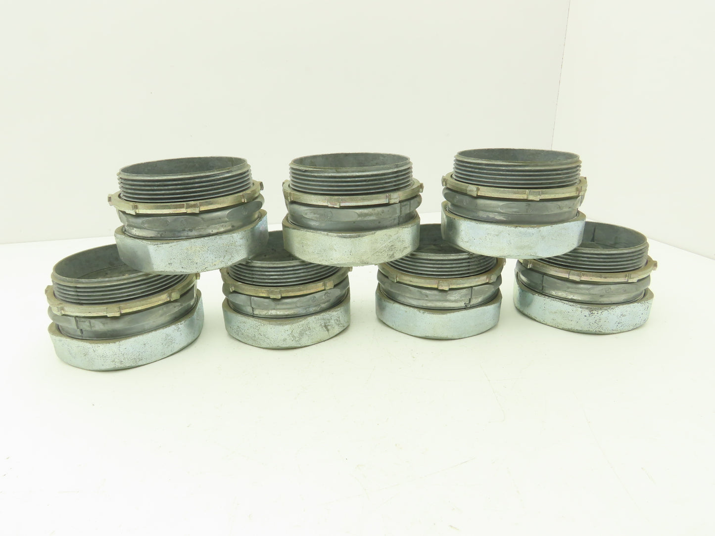 3-1/2" EMT Conduent Compression Connector Rigid IMC Die Cast Lot of 7