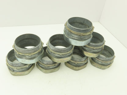 3-1/2" EMT Conduent Compression Connector Rigid IMC Die Cast Lot of 8
