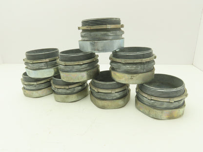 3-1/2" EMT Conduent Compression Connector Rigid IMC Die Cast Lot of 8