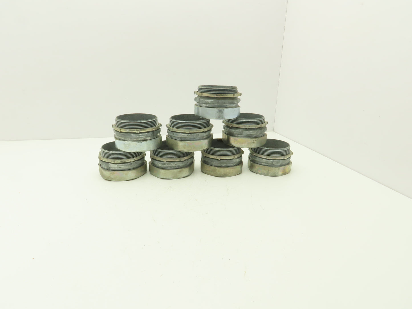 3-1/2" EMT Conduent Compression Connector Rigid IMC Die Cast Lot of 8