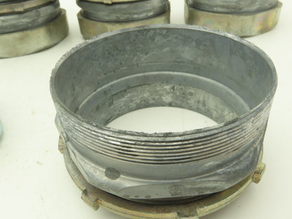 3-1/2" EMT Conduent Compression Connector Rigid IMC Die Cast Lot of 8