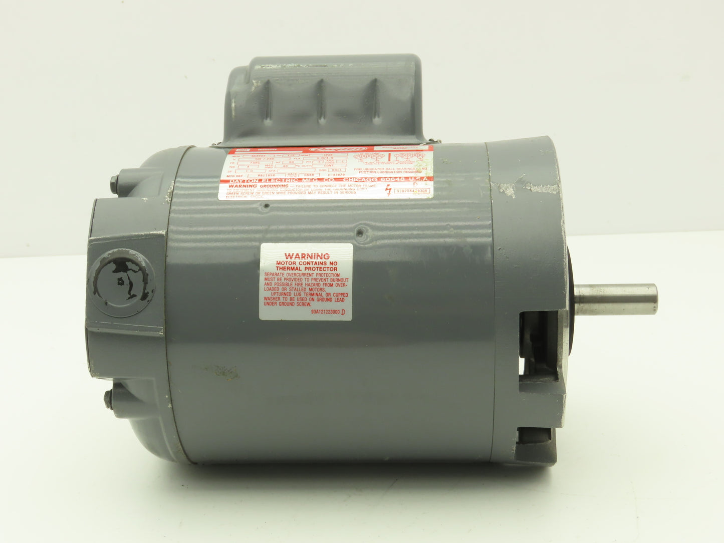 Dayton 5K340X AC Capacitor Start Motor 1/2 Hp 1725 RPM 115/230V 1Ph F56C