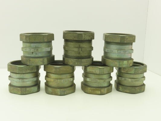 3-1/2" EMT Conduent Compression Connector Rigid IMC Die Cast Lot of 7