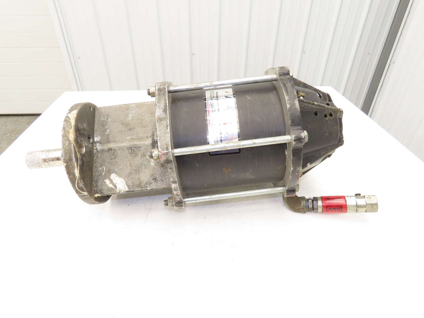 ARO 66523 Ingersol Rand Pneumatic Extrusion Pump 8" Air Motor 6" Stroke 120PSI