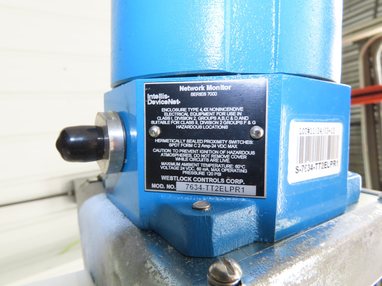 ITT Dia-Flo 2" Poly Lined Diaphragm Chemical Valve w/Monitor 7634-TT2ELPR1